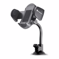 FORCELL F-GRIP Oval 17 cm automobilio laikiklis priekinio stiklo / prietaisų skydelio / oro angai juodas