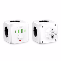 Tech-Protect PCL3x4 ilgintuvas, 2x USB-A, 2x USB-C, 3x AC Schuko tipo - baltas