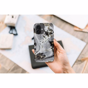 FORCELL F-PROTECT Mirage, karinio standarto išbandytas magnetinis dėklas telefonui IPHONE 16 PLUS, sidabrinis rūkas