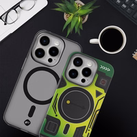 FORCELL F-PROTECT Lygiai su dviejų sluoksnių 4D technologija, militarinio kritimo testo suderinamas su MagSafe SAMSUNG S25 PLUS - cyber žalias