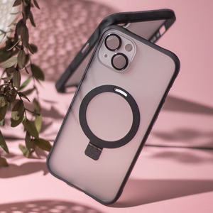Mag Ring dėklas telefonui iPhone 13 6,1" juodas