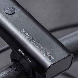 Rockbros RHL600 priekinis dviračio žibintas 600lm 2600mAh IPX6 - juodas