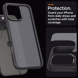 Spigen Ultra Hybrid dėklas telefonui iPhone 16 Pro Max - juodas
