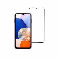 Apsauginis stiklas Blue Star - SAMSUNG A14 5G Full Face (pilnas klijavimas su rėmeliu, mažo dydžio) juodas