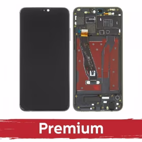 LCD ekranas suderinamas su Huawei Honor 8X su rėmeliu / Juodas / OEM