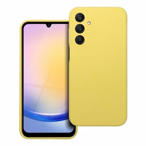 Dėklas silikoninis 2mm telefonui SAMSUNG A25 5G geltonas