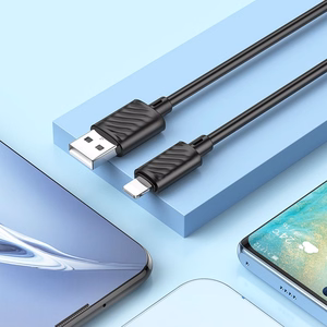Kabelis USB A į Lightning Hoco 2,4A 1 m X88 juodas