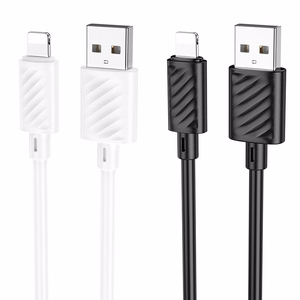 Кабель USB A - Lightning Hoco 2,4A 2 м X88 черный