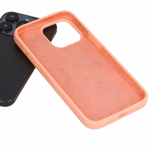 Silikoninis Lite dėklas telefonui Iphone 13 Pro Max persikinis