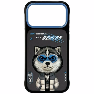 Nimmy Cool&Cute 2.0 vilko dėklas telefonui iPhone 17 Pro Max - juodas