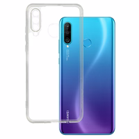Itin plonas 1mm dėklas telefonui Huawei P30 Lite permatomas