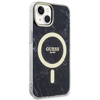 Guess GUHMP14MPCUMAK iPhone 14 Plus 6.7" Dėklas telefonui juodas marmuras magnetinis