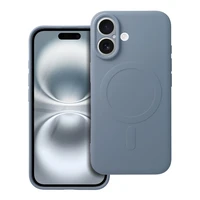 SILICONE MAG COVER magnetinis silikoninis dėklas telefonui, suderinamas su MagSafe, skirtas SAMSUNG S25, šviesiai mėlynas