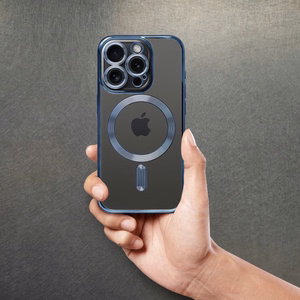 ELECTRO MAG COVER dėklas telefonui suderinamas su Magnetiniu IPHONE 16 Pro Max mėlynas titanas