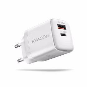 Axagon sieninis USB įkroviklis 30W 2 jungtys baltas ACU-PQ30W