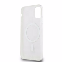 DKNY IML languotas mono raštas ir spausdintos juostos magnetinis dėklas iPhone 11 / Xr - rožinis