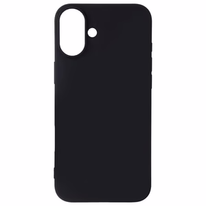 "Satin Flex" "iPhone 16 Plus" dangtelis, juodas