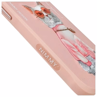 Nimmy Glasses Šaunus katės dėklas telefonui iPhone 15 Pro Max - rožinis
