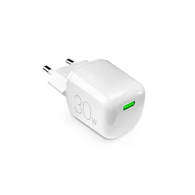 Puro MiniPro 30W GaN USB-C sieninis įkroviklis - baltas