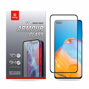 Crong 3D Armor Glass 9H grūdintas apsauginis ekrano stiklas, skirtas Huawei P40, su montavimo rėmeliu