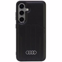 Audi Sintetinės odos Magnetinis dėklas telefonui S24 S921 juodas/juodas kietas dėklas AU-TPUPCMS24-Q5/D1-BK