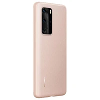Originalus dėklas Huawei P40 - PU apsauginis dėklas (51993713) rožinis