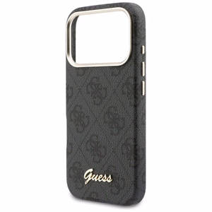 Guess 4G Script MagSafe Чехол для iPhone 17 Pro Max - чёрный