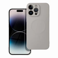 SILICONE MAG COVER case compatible with MagSafe for SAMSUNG A57 grey titatnium