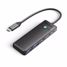 Hub USB-C Orico PAPW2AC-C3 prijungimo stotelė 2x USB-A 3.0 + 2x USB-C 3.0 - juoda