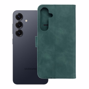 TENDER knygos dėklas telefonui SAMSUNG S25 Plus žalias