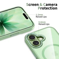 Tech-Protect MagMat MagSafe dėklas iPhone 17 skaidrus žalias