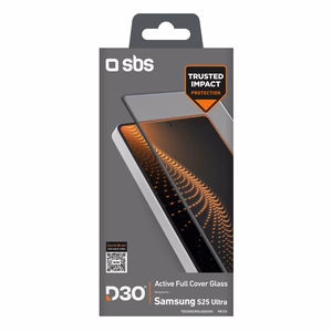 SBS Tempered Glass D3O su rėmeliu skirtas Samsung Galaxy S25 Ultra