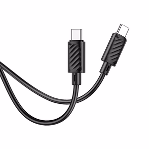 Kabelis USB C į USB C Hoco 3A 60W 1 m X88 juodas