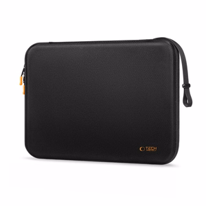 Tech-Protect Hardpouch dėklas 15-16 colių nešiojamam kompiuteriui juodas ir oranžinis