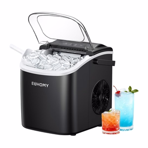 Euhomy IM001 ledo kubelių gaminimo aparatas, 1.2 l, 12 kg (juodas)