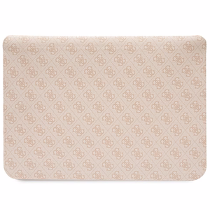Guess 4G raštuotas dryžuotas 14" nešiojamojo kompiuterio dėklas - rožinis