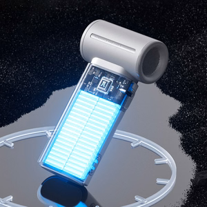 Jisulife Life9 3600 mAh nešiojamasis rankinis mini USB ventiliatorius-pūstuvas, pilkas