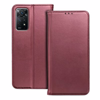 SMART MAGNETO Dėklas telefonui XIAOMI Redmi Note 13 4G - bordo
