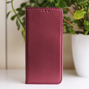 Smart Magnetic case for Samsung Galaxy S25 FE / S26 FE burgundy