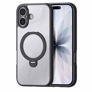 Чехол Dux Ducis Aimo Mag Stand совместимый с MagSafe для iPhone 17 чёрный
