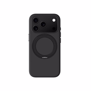 AmazingThing Cloudie dėklas telefonui iPhone 17 Pro su stovu – juodas