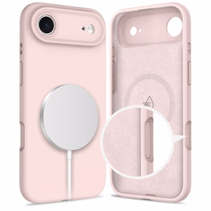 Tech-Protect Silikoninis Magnetinis dėklas telefonui iPhone 17 Air - rožinė