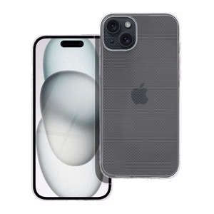 Skaidrus dėklas telefonui 2 mm IPHONE 15 Plus (kameros apsauga) permatomas