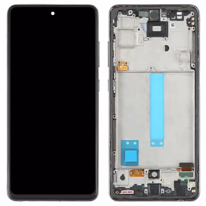 LCD screen Samsung A525/A526 A52 4G/5G 2021 with touch screen and frame Awesome Black OLED (real size)