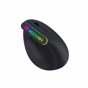 Wozinsky WMG-1164 Wireless Vertical Ergonomic Gaming Mouse 3600 DPI with RGB Backlight - Black
