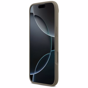 Guess silikoninis Big 4G Script dėklas telefonui iPhone Air rudas