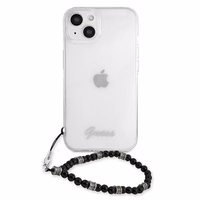Guess GUHCP13SKPSBK iPhone 13 mini 5.4" Permatomas kietas dėklas Juodas Perlas