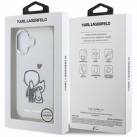 Karl Lagerfeld Karl & Choupette Back MagSafe Dėklas for iPhone 17 - Clear