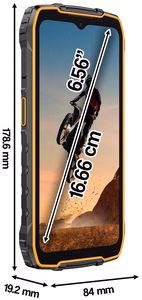 Ulefone RugKing 4 Pro, 8/128 GB, черный/оранжевый