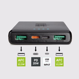 Išorinė baterija SBS TTBB10000FASTPD20K 10000 mAh 20W su Power Delivery - juoda